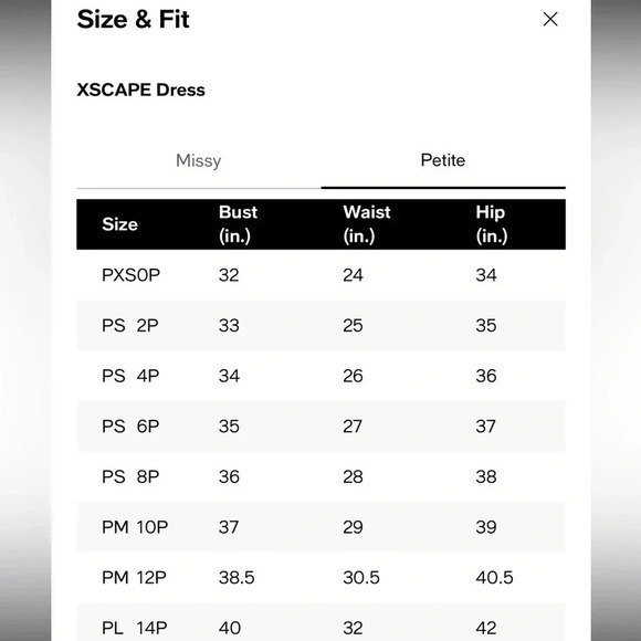 Xscape - Off-The-Shoulder Floral-Sleeve Gown - Navy Blue - Size 4P - EUC!! - Picture 8 of 16